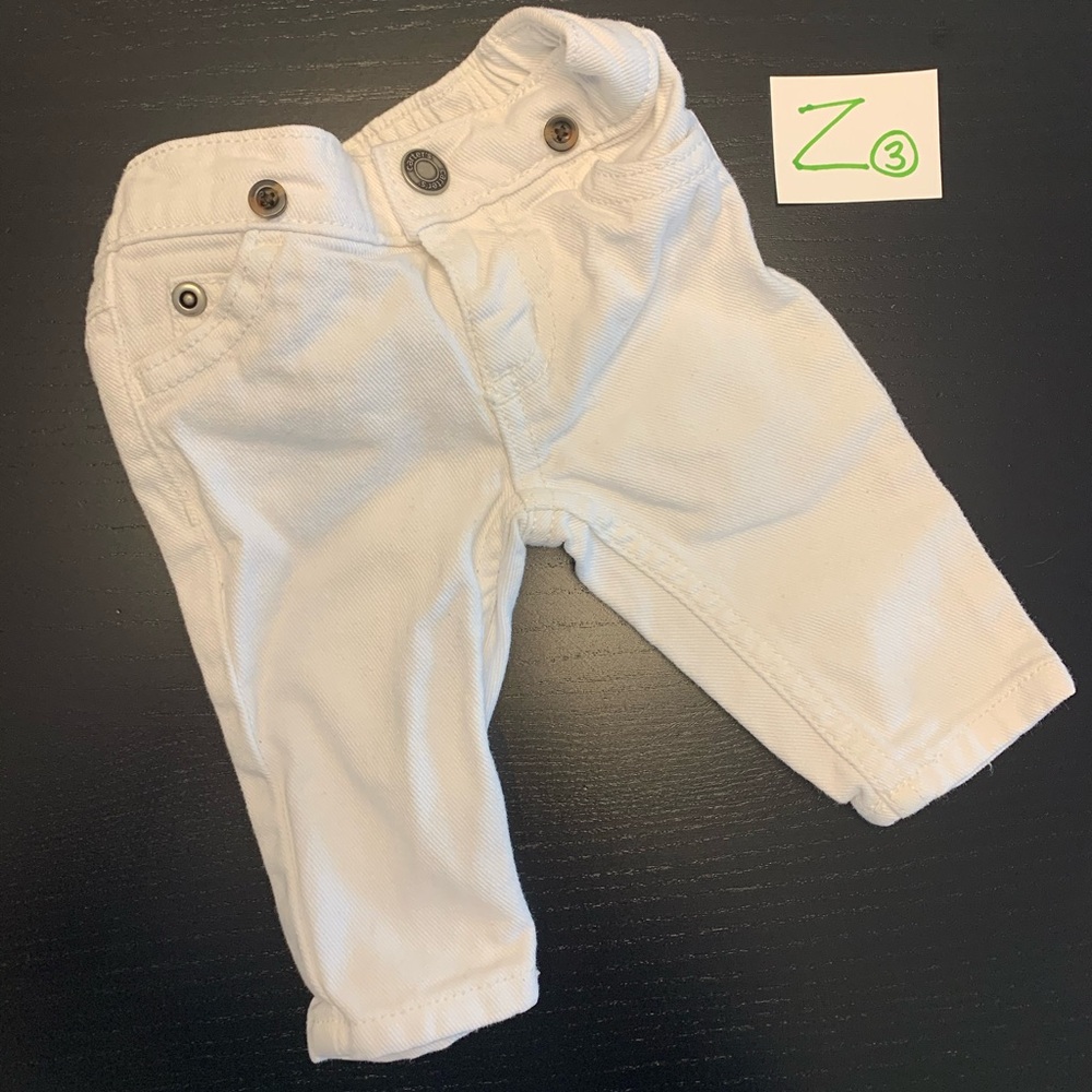 Carter’s NB Gender Neutral White Jeans